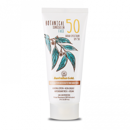 Australian Gold Crema BB Botánica para el Rostro SPF50 Tono Medio 88 ml