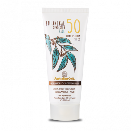 Australian Gold Crema BB Botánica para el Rostro SPF50 Tono Oscuro 88 ml
