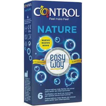 Condones Control Original Easy Way extrafinos, 6 unidades