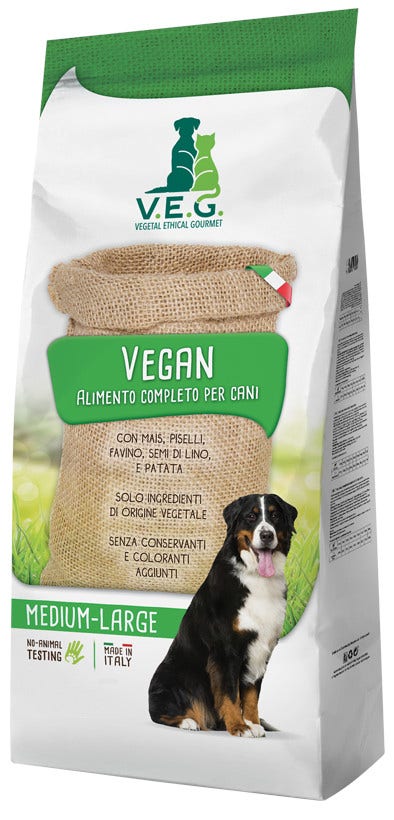 Marpet Vegan Dog Pienso seco para perros de tamaño mediano-grande, saco de 1,5 kg