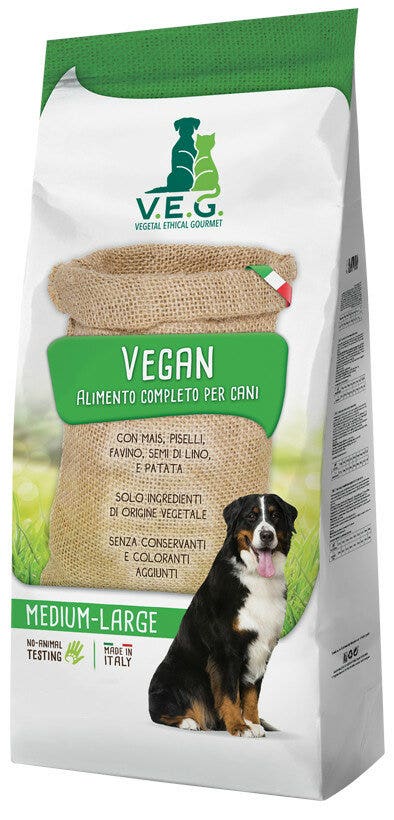 Marpet Vegan Dog Pienso seco para perros de tamaño mediano-grande, saco de 1,5 kg