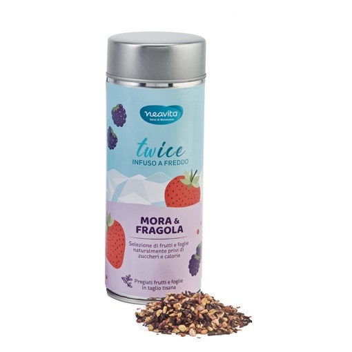 Neavita Infusión Twice Mora y Fresa Lata plateada 90 g