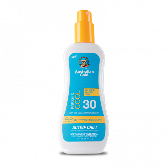 Australian Gold Fresh E Cool Protector solar SPF30 Gel en spray 237 ml