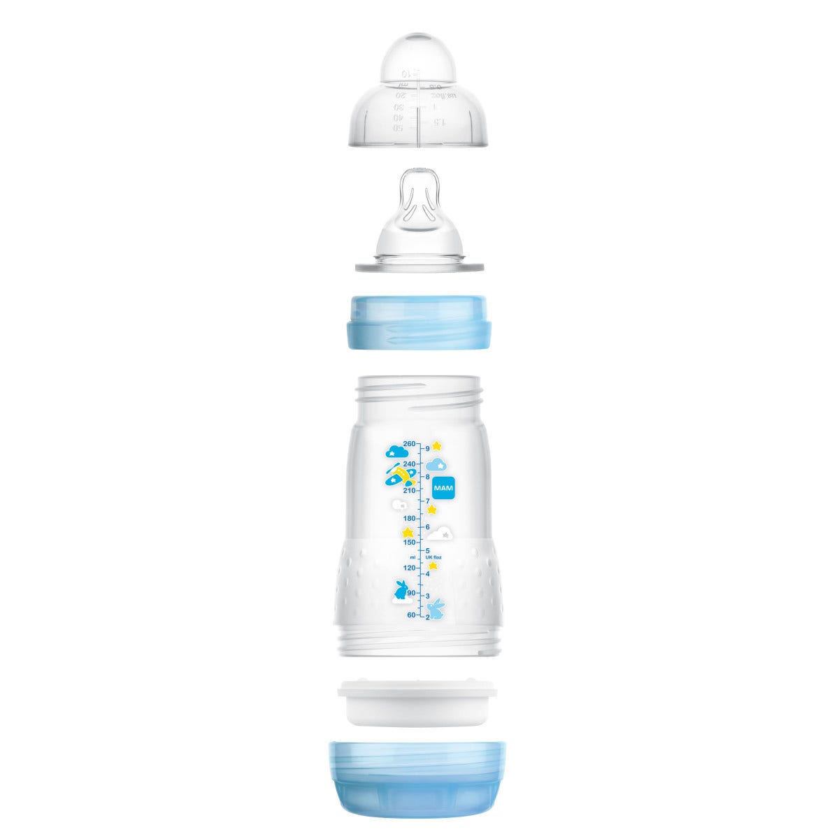 Mam Easy Start Biberón Anticólicos Flow para bebés de 2 meses en adelante 260 ml
