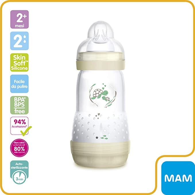 Mam Easy Start Biberón Neutro 2 meses+ 260 ml