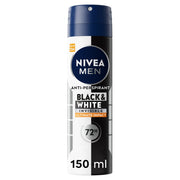 Nivea Men Black & White Invisible Ultimate Impact Spray Deodorante Spray Antitraspirante 125ml