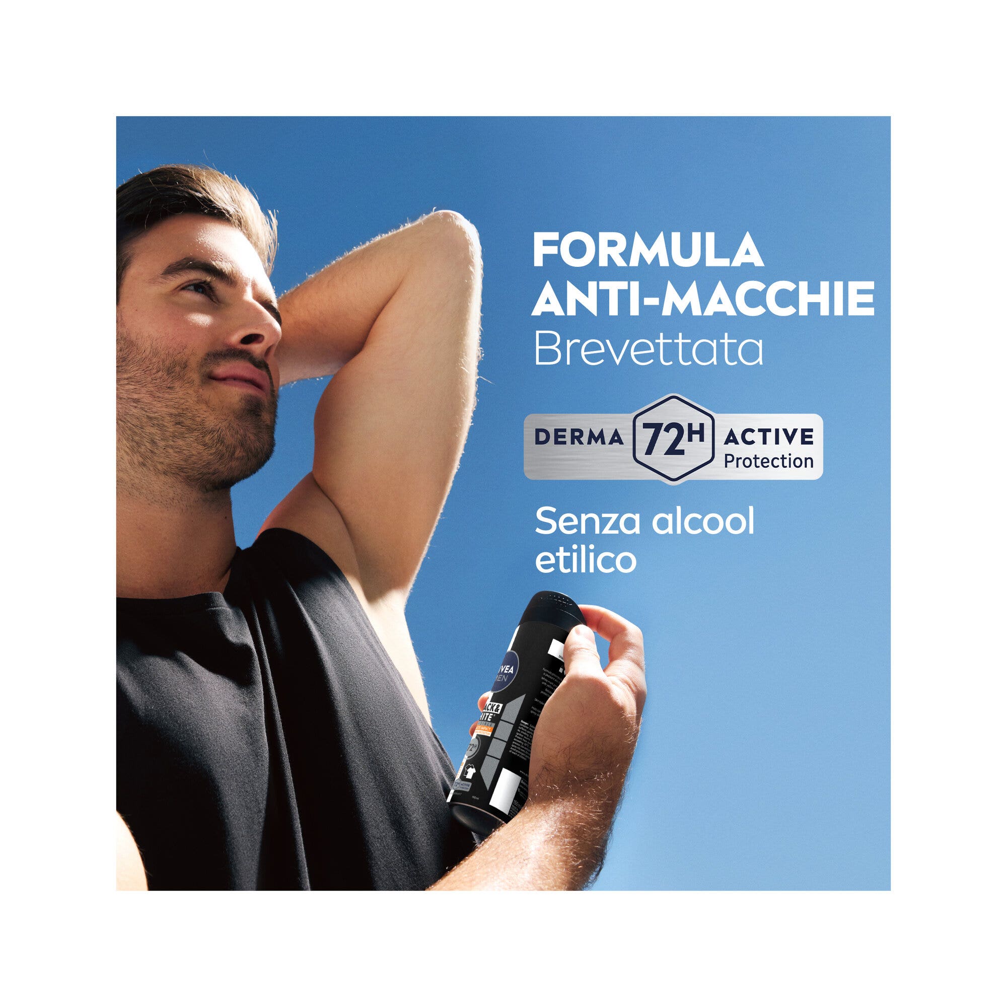 Nivea Men Black & White Invisible Ultimate Impact Spray Deodorante Spray Antitraspirante 125ml