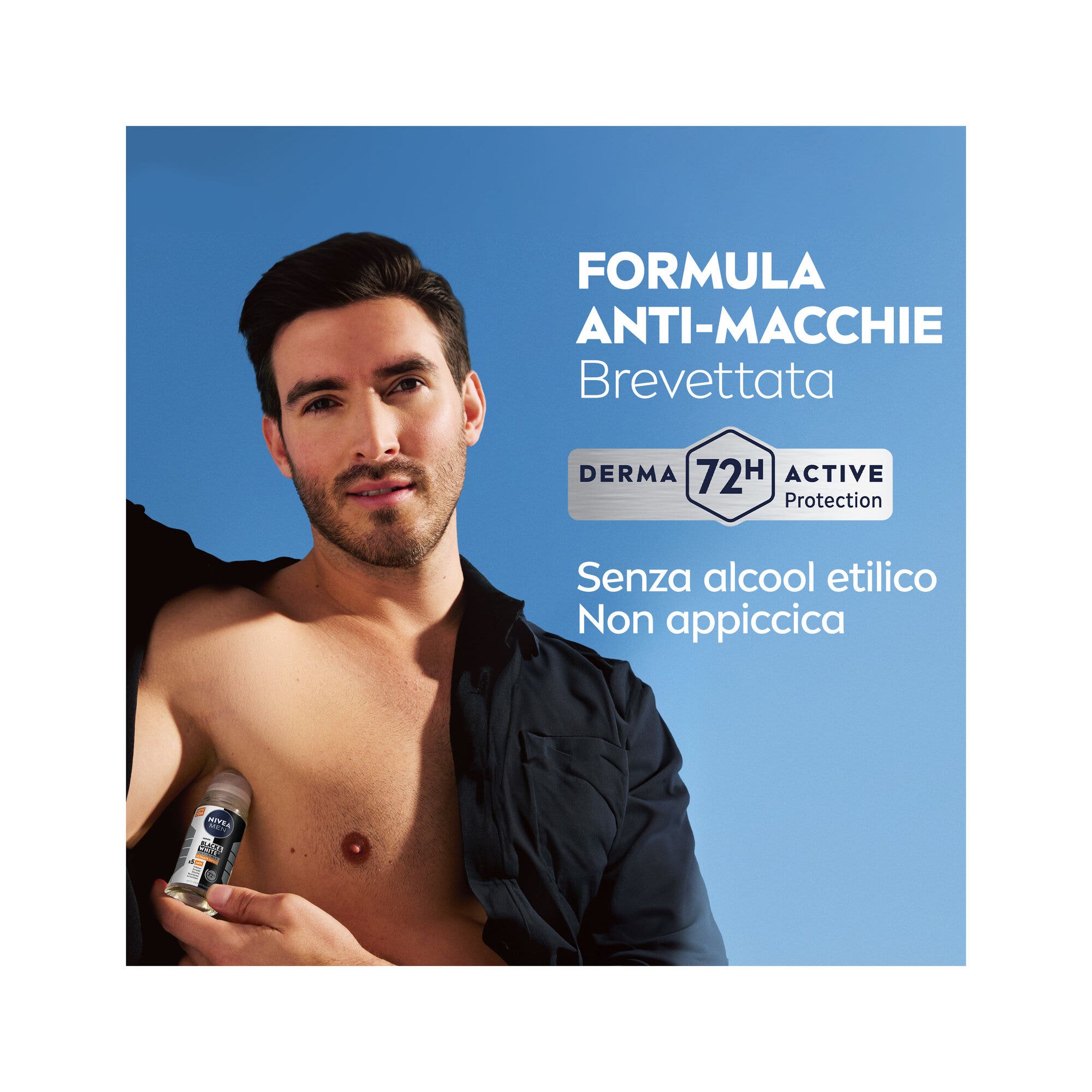 Nivea Men Black&white Invisible Ultimate Impact Roll-on Desodorante Antitranspirante 50 ml