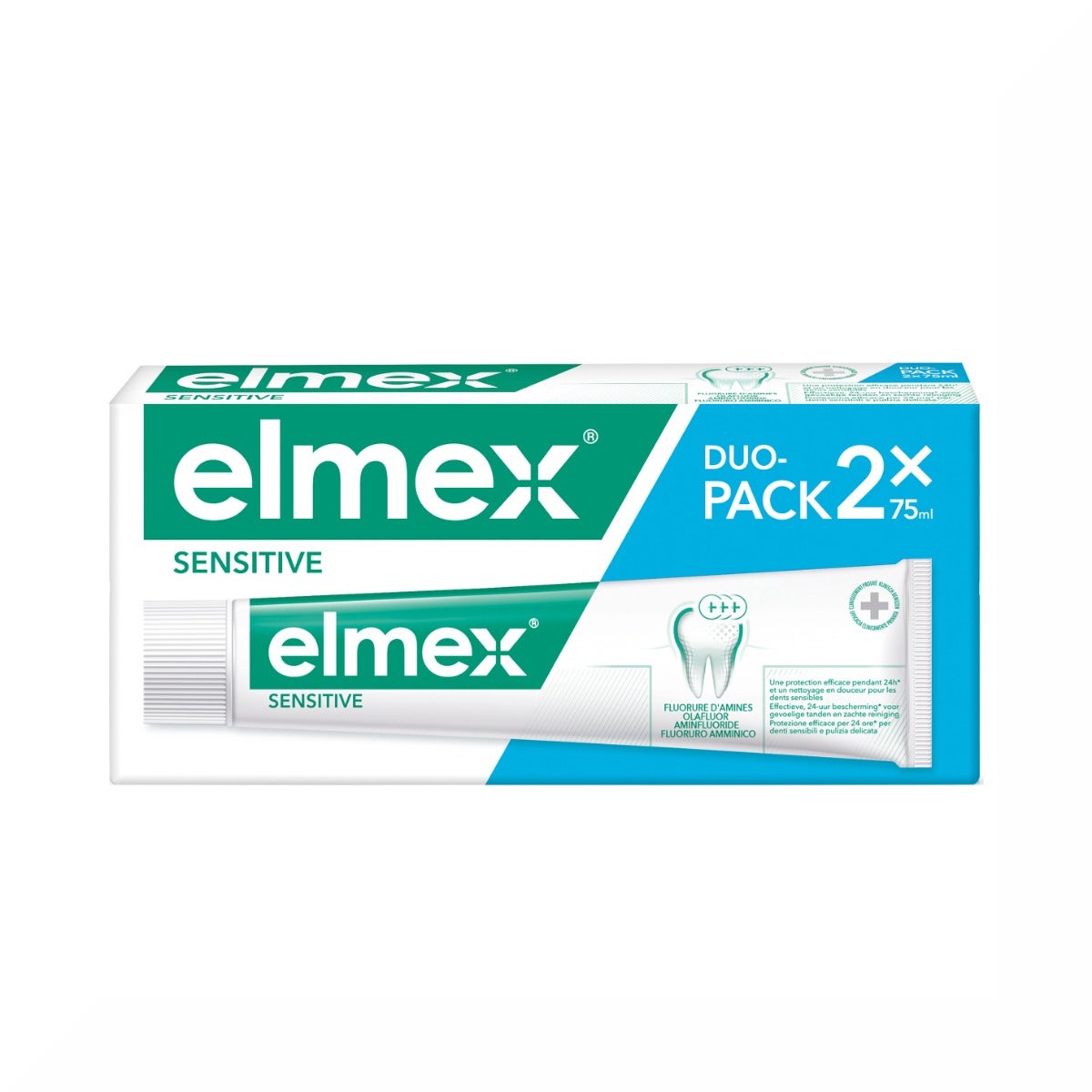 Elmex Sensitive Pasta Dental Dientes Sensibles 2x75ml-1