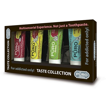Puro Taste Collection 4 mini dentífricos