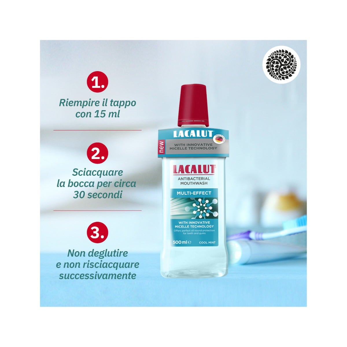Lacalut Collutorio Micellare Multi-Effect 500ml