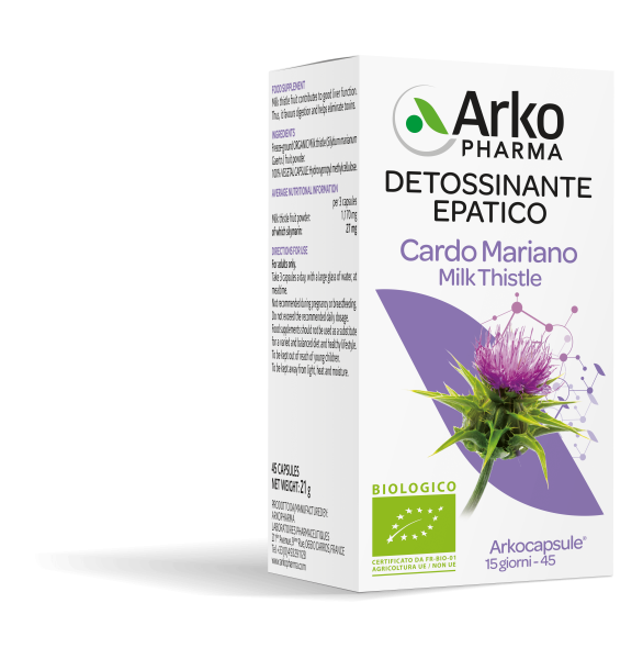 Arkopharma Cardo Mariano 45 cápsulas ecológicas