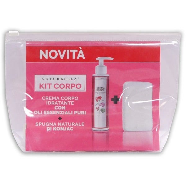 Naturbella Kit Crema Corpo Idratante + Spugna Konjac