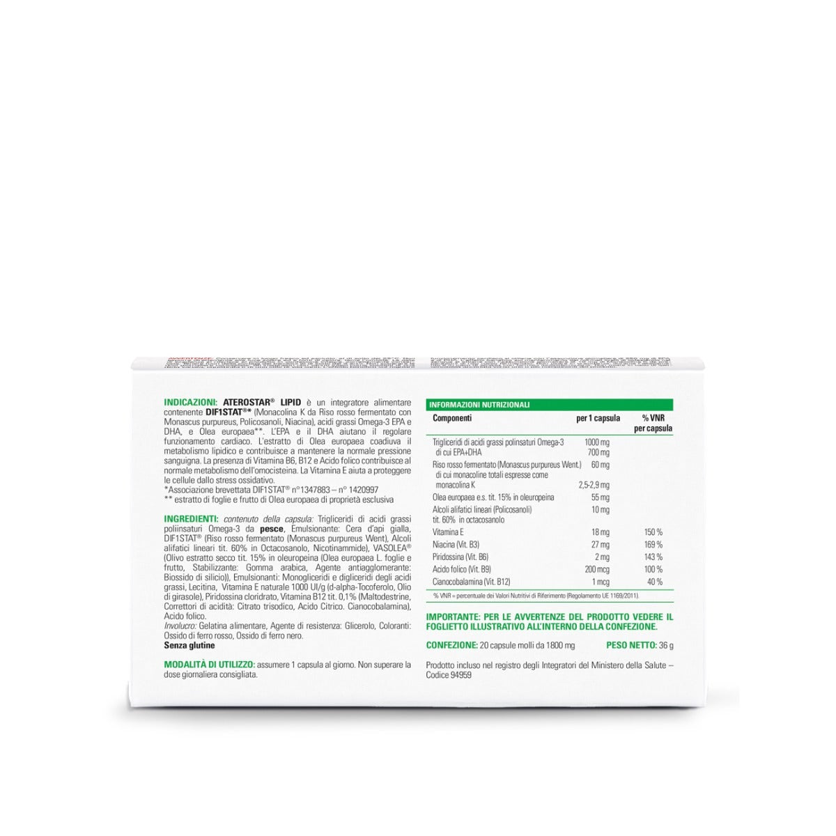 Aterostar Lipid 20 cápsulas blandas