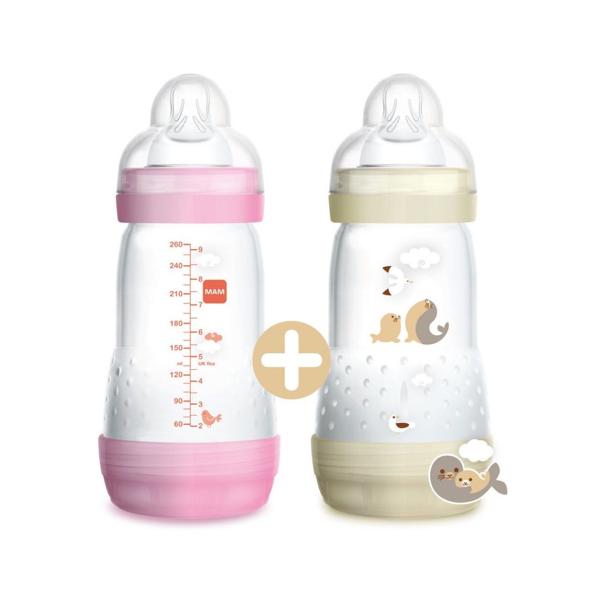 Mam Biberón Easy Start 260 ml Neutro 2 unidades