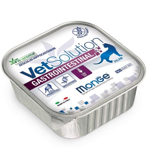 Monge VetSolution Gastrointestinal Línea Veterinaria Comida húmeda para gatos 100 g