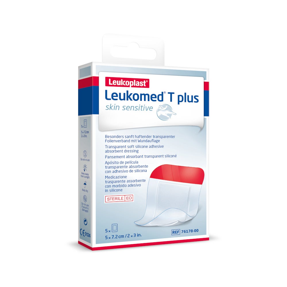 Leukomed T Plus Apósito Postoperatorio Impermeable Transparente 5x7,2cm 5 Piezas-4