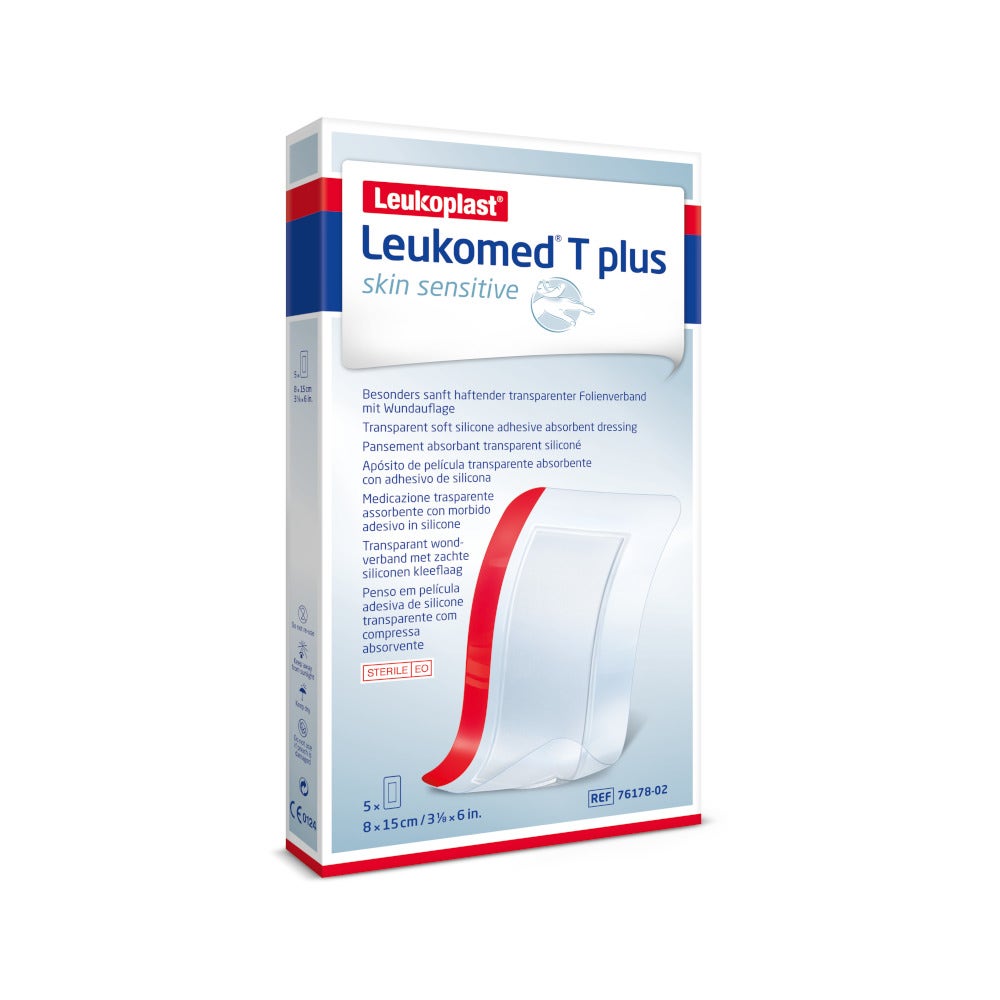 Leukomed T Plus Medicazione Post Operatoria Trasparente Impermeabile 8x15cm 5 Pezzi