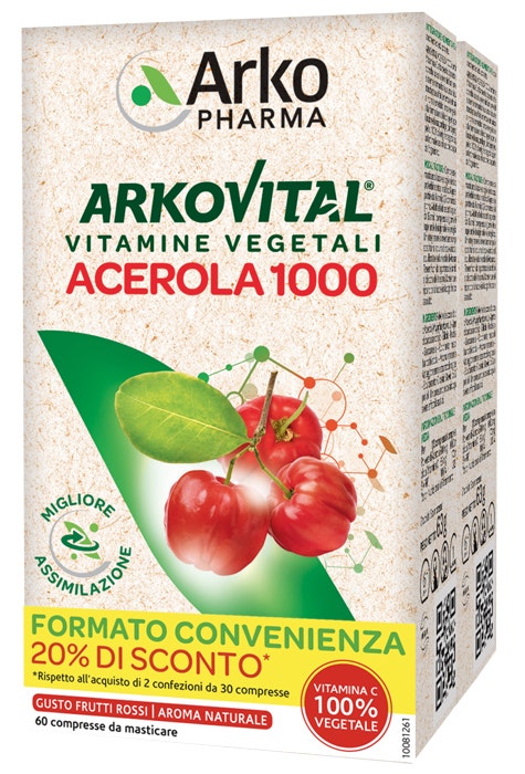 Arkovital Acerola 1000 Pack Familiar 60 Comprimidos-2