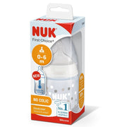 Nuk First Choice Biberon Con Temperature Control Tettarella Silicone 0-6 Mesi 1 Pezzo