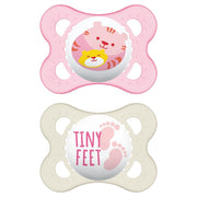 Mam Original Set de chupetes para niñas de 2 a 6 meses, diseño variado