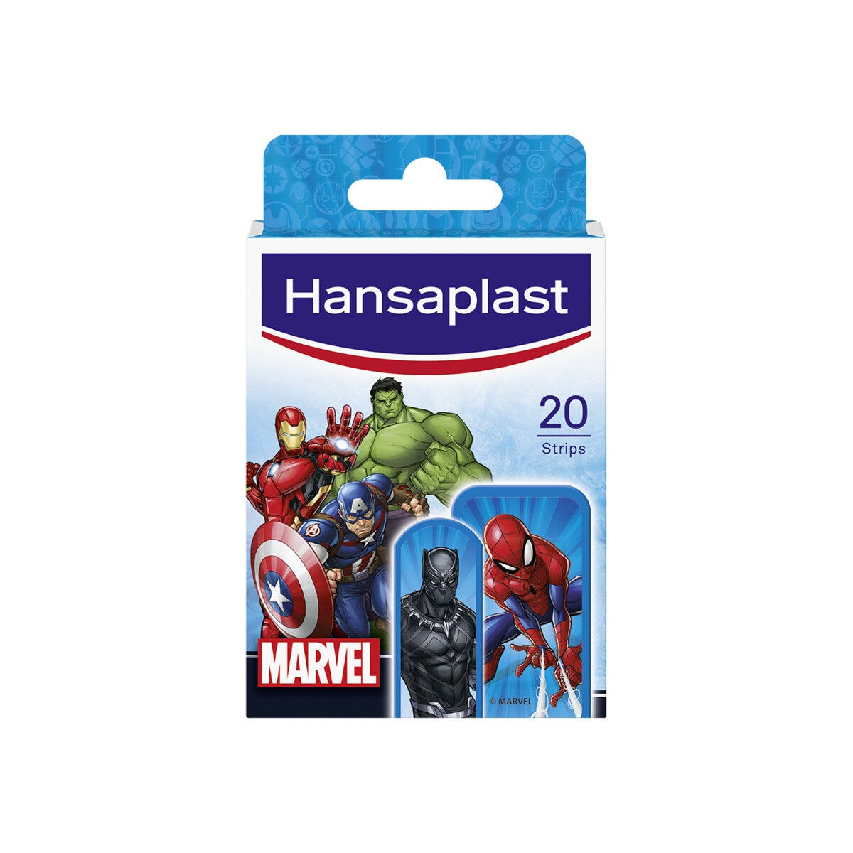 Hansaplast Tiritas Marvel para Niños Impermeables y Delicadas 2 Formatos 20 unidades