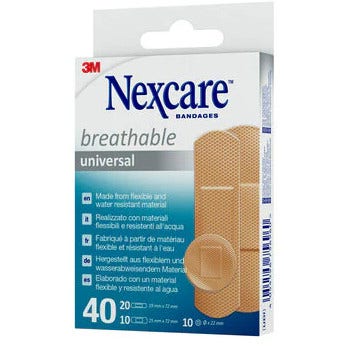3m Nexcare Universal Cerotti Universal Breathable Assortiti 40 Pezzi