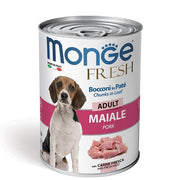 Monge Fresh Adult Cerdo Comida húmeda para perros adultos 400 g