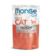 Monge Grill Kitten Rico en Salmón Comida húmeda para gatitos 85 g
