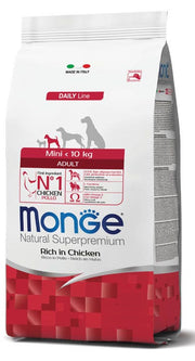 Monge Natural Superpremium Mini Senior Rico en Pollo, Pienso Seco para Perros Adultos de Tamaño Mini, Saco de 800 g