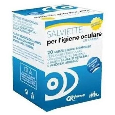Toallitas para la higiene ocular, 20 unidades