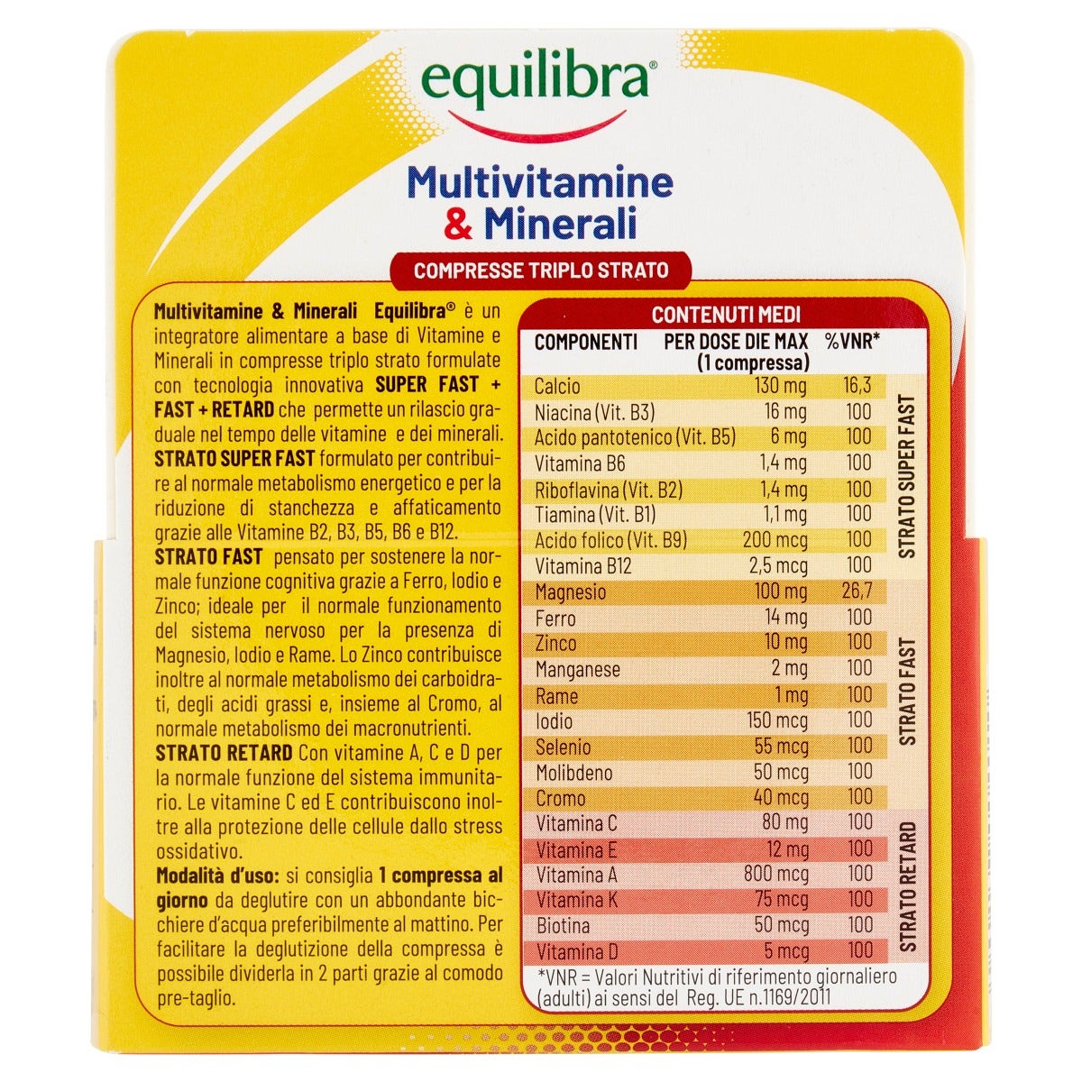 Equilibra Multivitamine E Minerali 30 Compresse