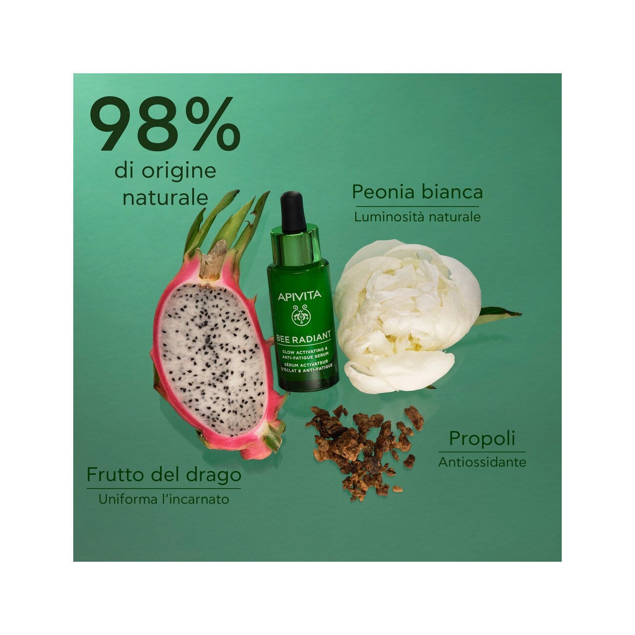 Apivita Bee Radiant Siero Attivatore Luminosità Anti-Fatica 30ml