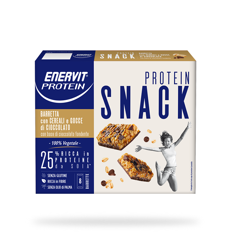 Enervit Protein Snack Cereali E Cioccolato 8 Barrette