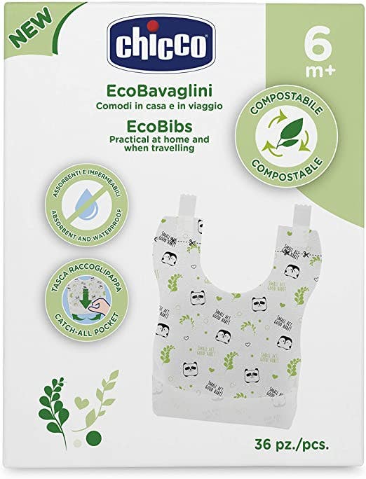 Chicco Baberos Desechables Compostables 36 Piezas-2
