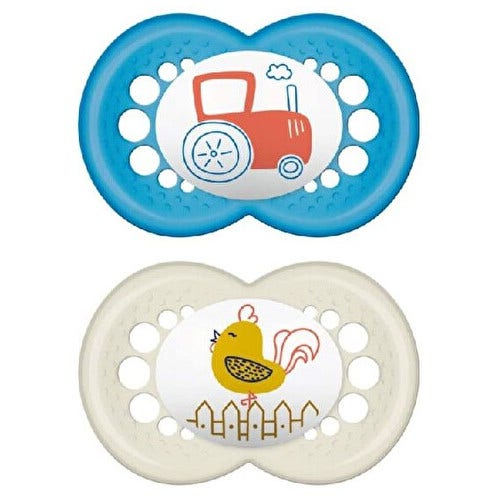 Mam Original Succhietto Silicone Maschio 2 Pezzi 16Mesi+