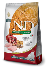 Farmina N&D Ancestral Grain Pollo E Melograno Cani Cuccioli Taglia Media E Grande Sacco 2,5kg