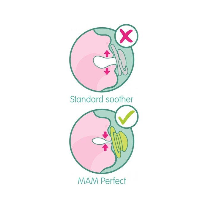 Mam Perfect Succhietto Silicone Maschio 1 Pezzo 16 Mesi+