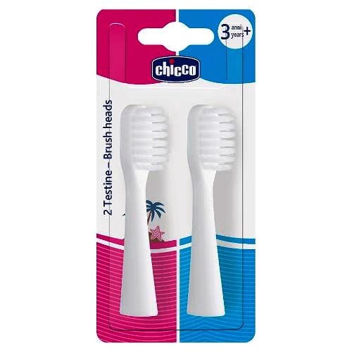 Chicco Juego de cabezales de recambio para cepillos eléctricos 3 años+