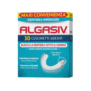 Algasiv Almohadillas Adhesivas para Dentadura Inferior 30 Unidades Fijación Fuerte