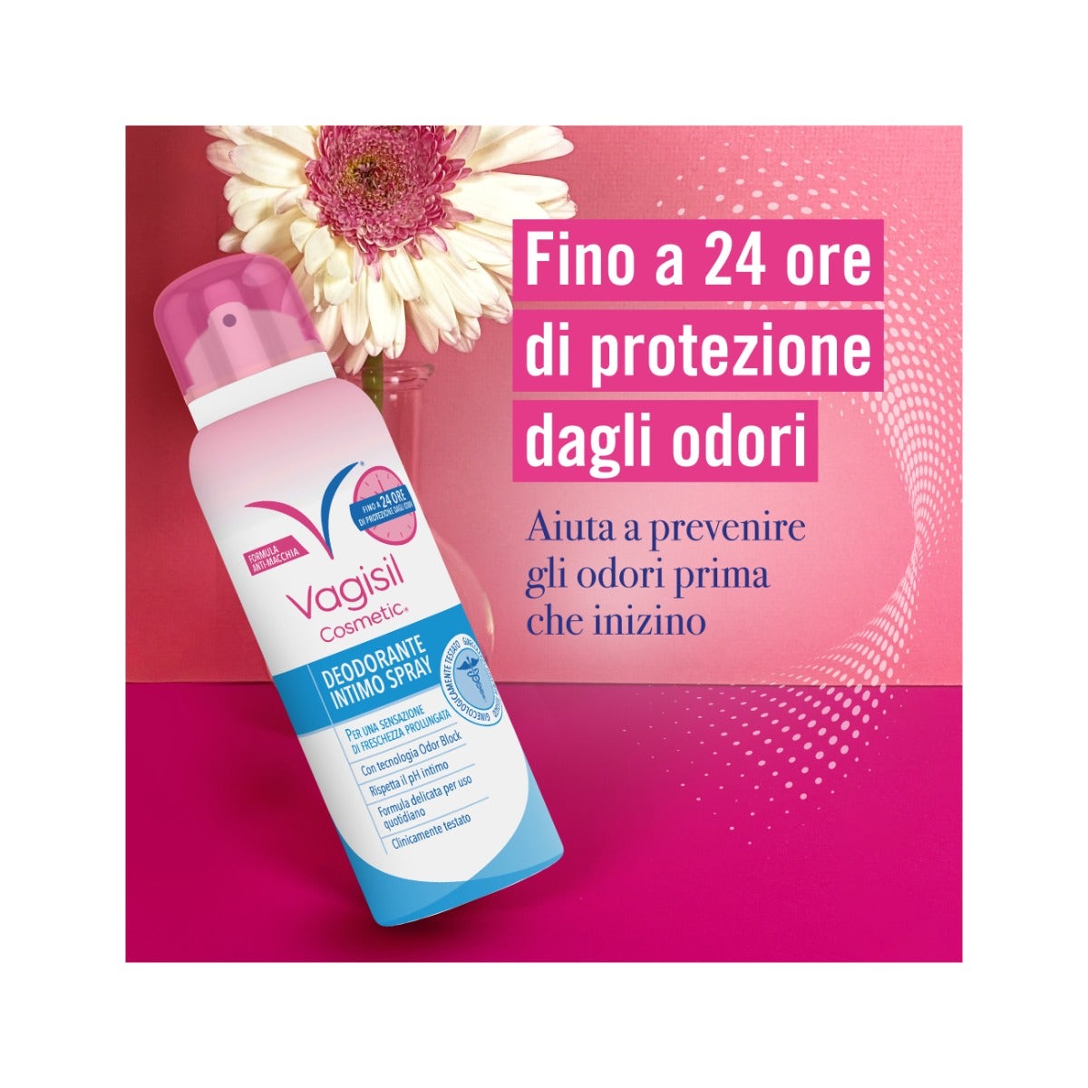 Vagisil Deodorante Intimo Spray Freschezza Prolungata Fino 24 Ore Non Macchia Odor Block 125ml