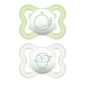 Mam Air Succhietto 2-6 Mesi Silicone Doppio Neutro