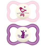 Mam Air Night Set Succhietto In Silicone Per Bambine 6 Mesi+ Fantasia Assortita