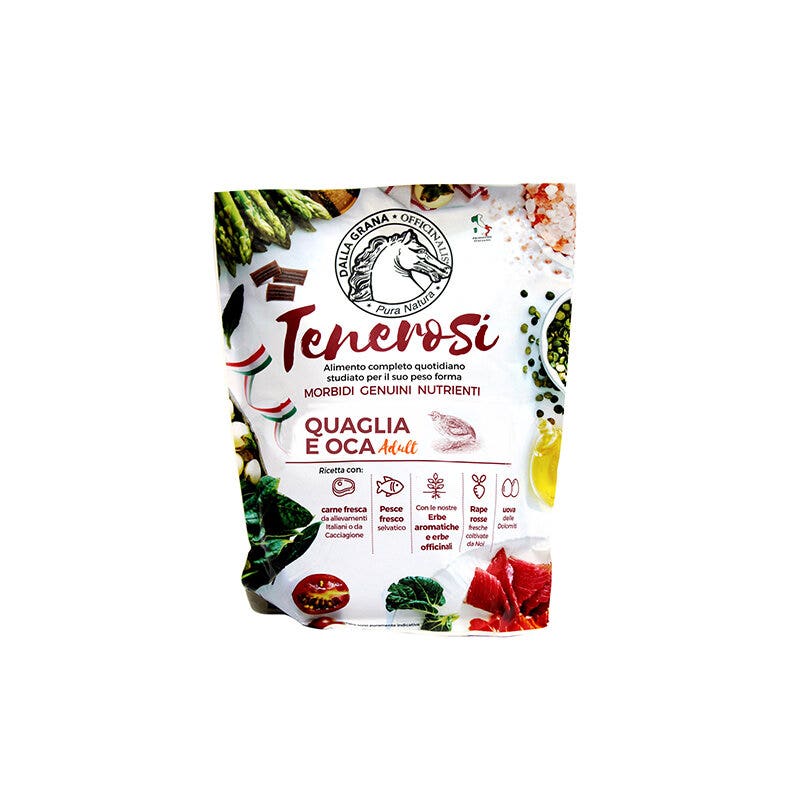 PuraNatura Tenerosi Codorniz/Oca Comida seca para perros adultos, bolsa de 200 g