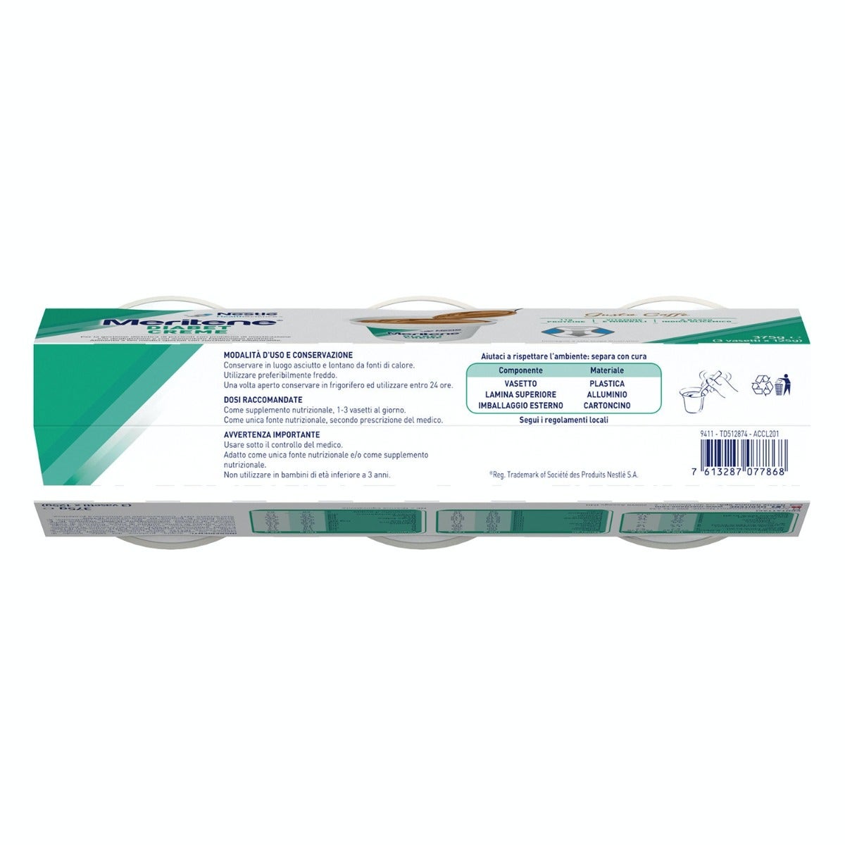 Meritene Diabet Creme Caffe' 3x125g