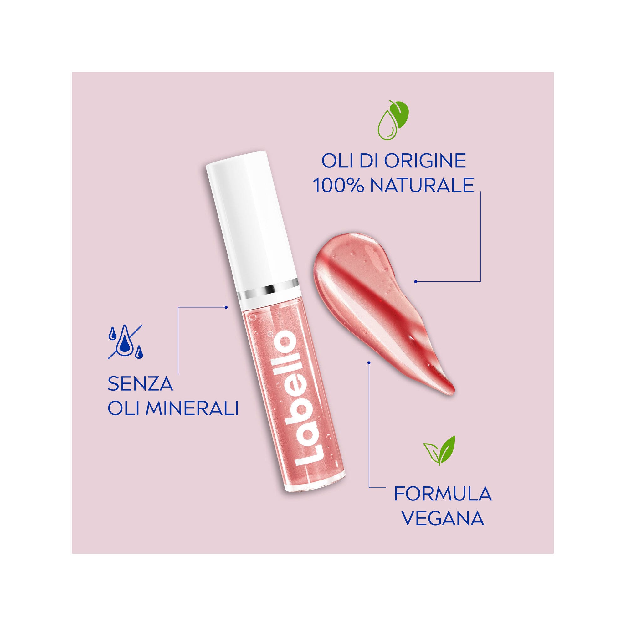 Labello Lip Oil Effetto Glossy Lucidalabbra Colorato Volumizzante E Idratante 5,5ml – Dress Nude