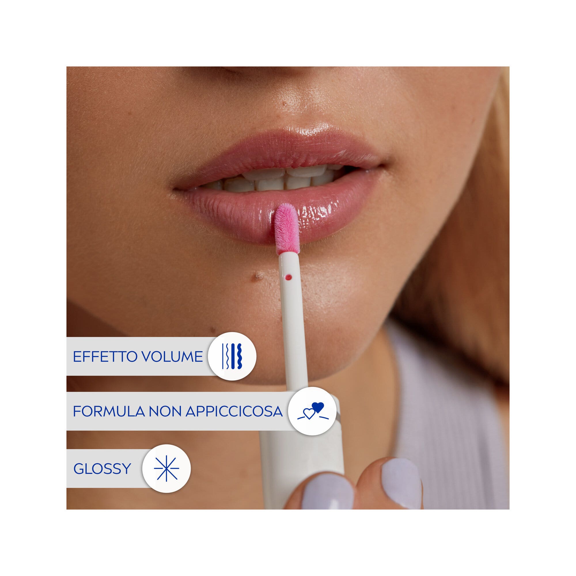 Labello Lip Oil Effetto Glossy Lucidalabbra Colorato Volumizzante E Idratante 5,5ml - Pink Rock