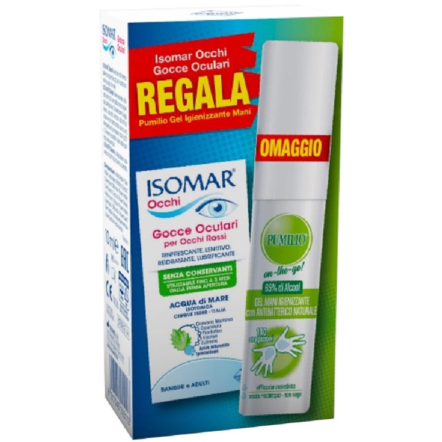 Isomar Occhi Gocce Oculari 10ml + Omaggio Pumilio Gel 25ml