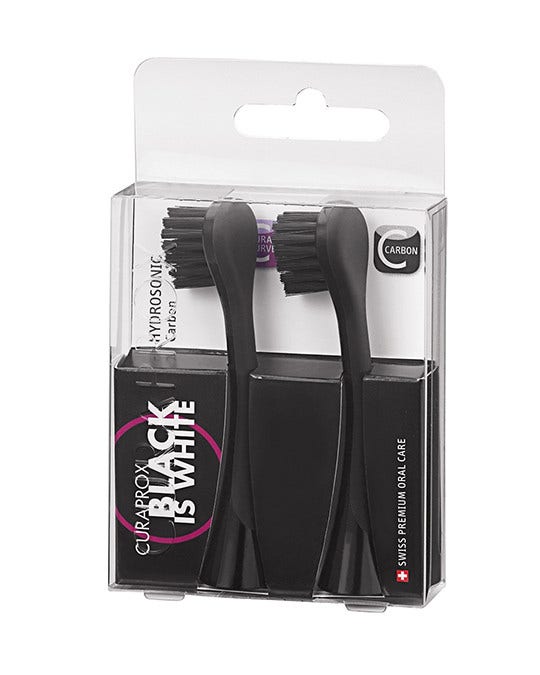 Curaprox Hydrosonic Black Is White Testine Di Ricambio Biw Carbon