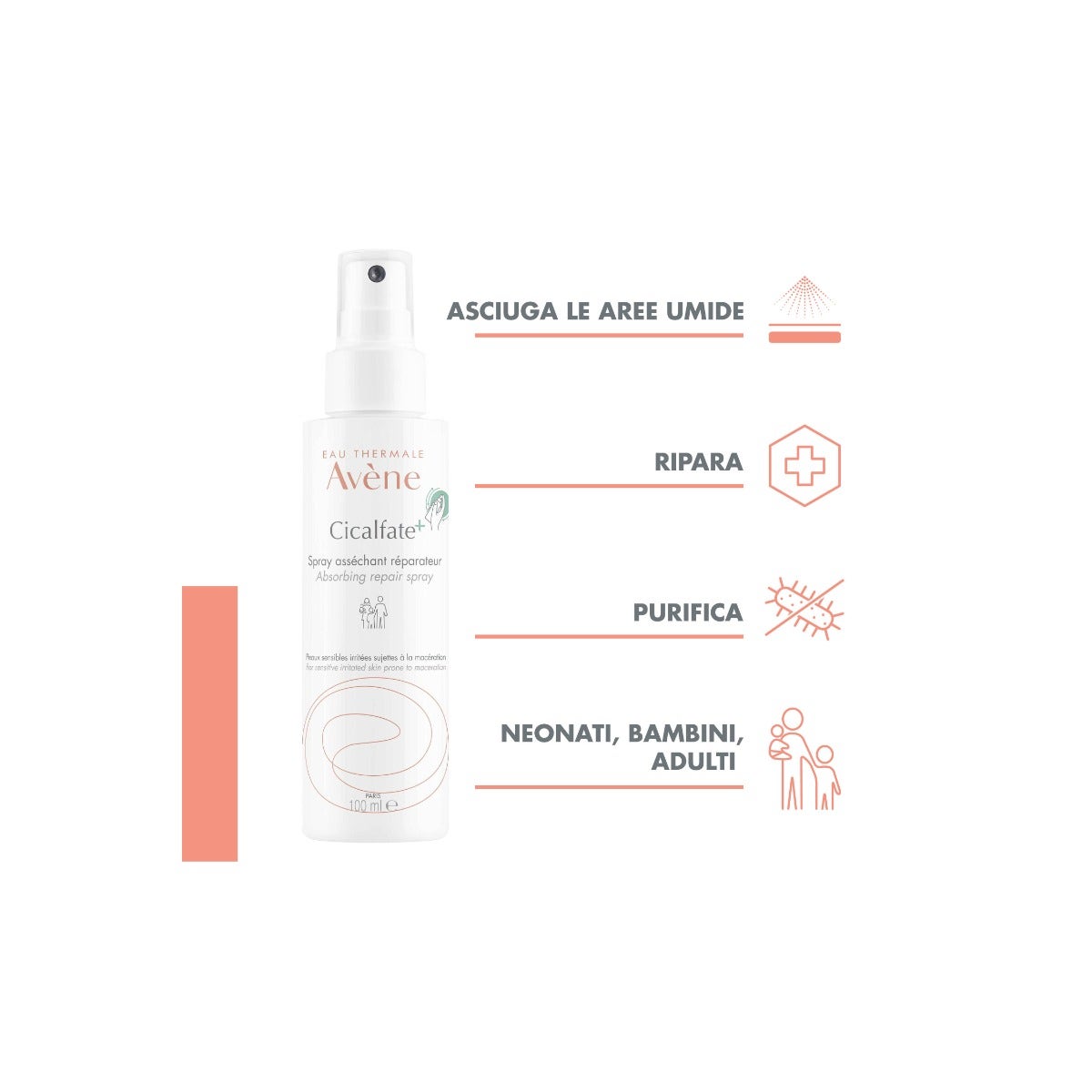 Avène Cicalfate+ Spray Absorbente Reestructurante 100 ml